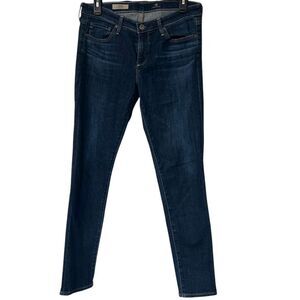 Adriano Goldschmied Cigarette Leg The Stilt Jeans Women Size 29R Dark Denim